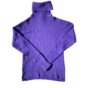 Vintage Turtleneck Knit Sweater Silk/wool blend